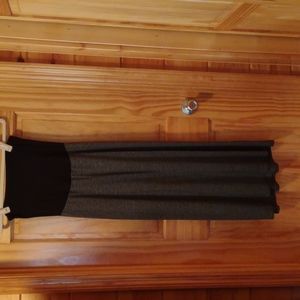 Maternity medium black and white maxi skirt